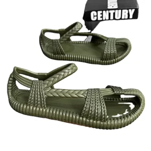 Outdoor Sandals Men Women Spring/Summer Heel Solid Color Anti-Slippery Waterproof Light EVA Insole Upper Position Flat Design