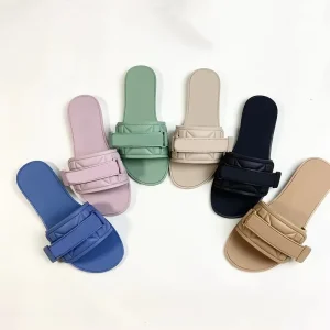 Wholesale Designer Brand Shoes Fashion Ladies Black Flat Sandals Luxury Slides slippers for Women